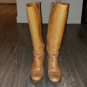 Vintage 1970s leather knee high boots